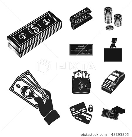 Isolated object of payment and loan logo. Set of payment and financial vector icon for stock. Isolated object of payment and loan logo. Set of payment and financial vector icon for stock. 48895805