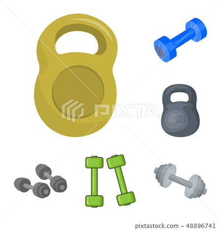 Vector illustration of weight and lifting logo. Collection of weight and exercise stock vector Vector illustration of weight and lifting logo. Collection of weight and exercise stock vector 48896741