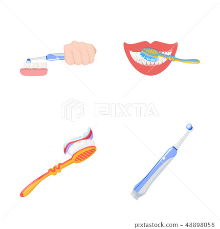 toothpaste and brush