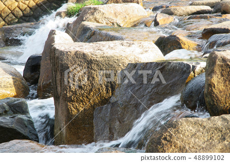 Settle of riverbank and water flow .... Aperture value: F14, Shutter speed: 1/60, ISO speed: 400 Settle of riverbank and water flow .... Aperture value: F14, Shutter speed: 1/60, ISO speed: 400 48899102