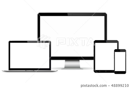 Isolated digital devices with empty space 48899210