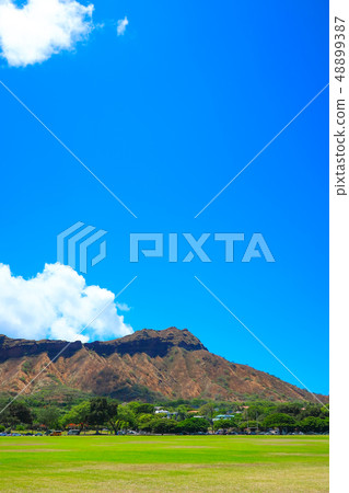 從卡皮歐拉尼公園（夏威夷）看到的鑽石頭 48899387