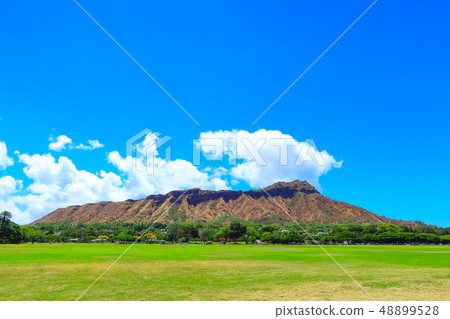 從卡皮歐拉尼公園（夏威夷）看到的鑽石頭 48899528