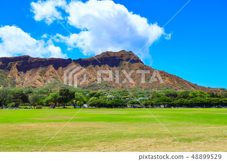 從卡皮歐拉尼公園（夏威夷）看到的鑽石頭 48899529