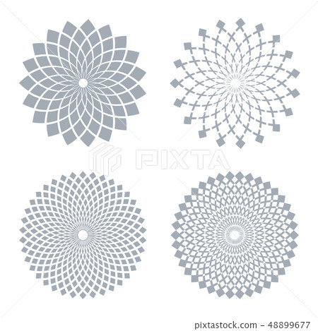 Design elements set. Abstract circle geometric Design elements set. Abstract circle geometric 48899677