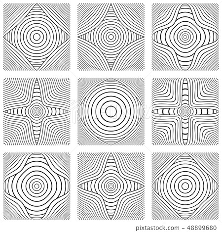 Design elements set. Lines patterns. Design elements set. Lines patterns. 48899680