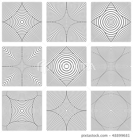 Design elements set. Abstract lines patterns. Design elements set. Abstract lines patterns. 48899681