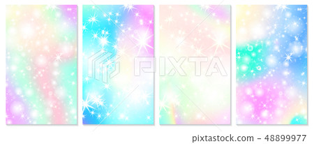 Unicorn rainbow background. Holographic sky Unicorn rainbow background. Holographic sky 48899977