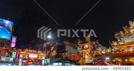 瀘河街旅遊夜市台北台灣 瀘河街旅遊夜市台北台灣 48901483