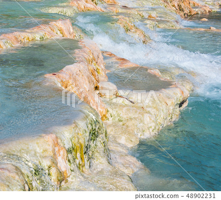 Natural spa Saturnia thermal baths, Italy 48902231