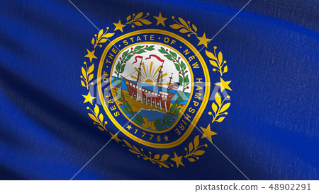 New Hampshire state flag in The United States of New Hampshire state flag in The United States of 48902291