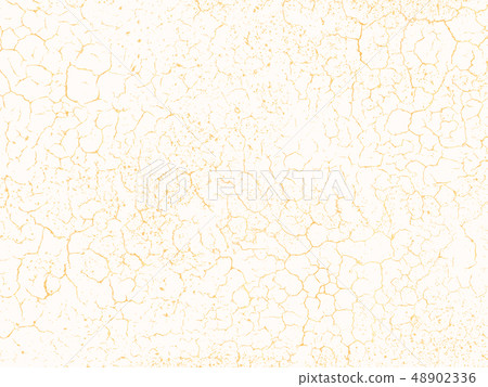 Vector gold chic texture. Patina scratch golden distress grunge background. Gold distressed effect. 48902336