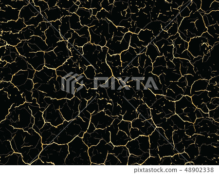 Patina scratch golden elements. Vector gold grunge texture. Trendy glamour background. 48902338