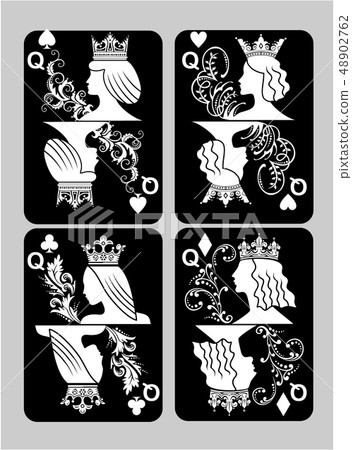 Poker cards Queen set Poker cards Queen set 48902762