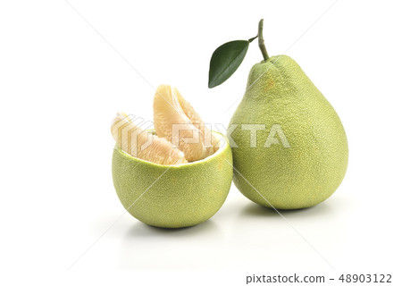 綠色熟成的柚子 中秋節 48903122