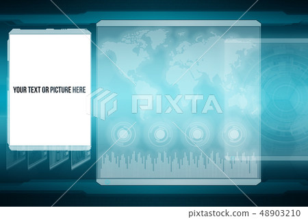 Global business concept. Dark and blue futuristic corporative background Global business concept. Dark and blue futuristic corporative background 48903210