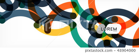 Curly wave lines abstract background design, transparent color lines on gray Curly wave lines abstract background design, transparent color lines on gray 48904000