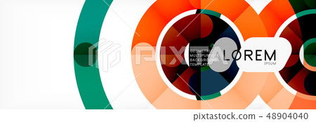 Line design circles abstract background 48904040