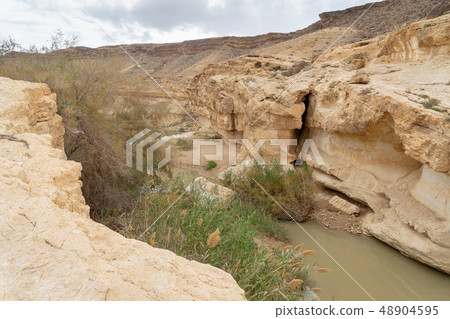Trekking in winter desert of Israel tourism Trekking in winter desert of Israel tourism 48904595