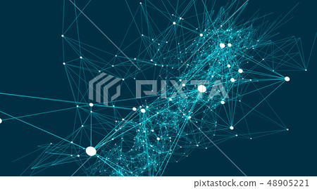Abstract connections are in space. Background with connecting dots and lines. Connection structure Abstract connections are in space. Background with connecting dots and lines. Connection structure 48905221