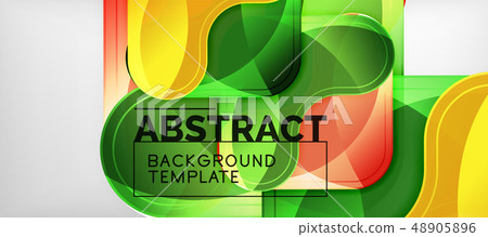 Techno lines, hi-tech futuristic abstract background template with arrow shapes 48905896