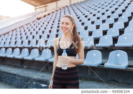 Beautiful Caucasian girl athlete 48906104
