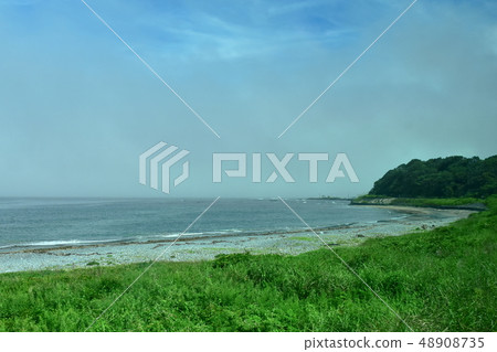 Landscape of Hachinohe Line car window 48908735