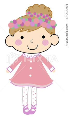 Girl of the whole body (flower ring) Girl of the whole body (flower ring) 48908804