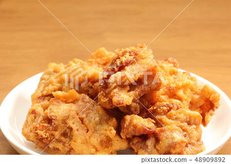 Deep-fried chicken. Deep-fried chicken. 48909892