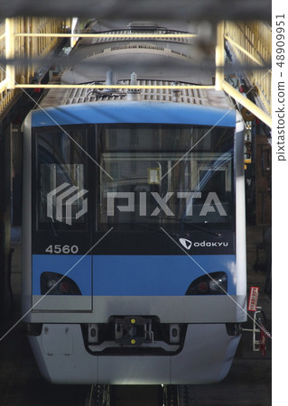 Odakyu Line 4000 to be inspected at the Omiya General Vehicle Center 48909951