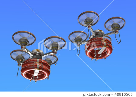 Rescue drone (with flying ring, formation flight) 48910505