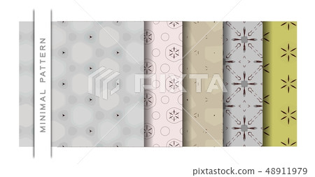 Set of The Abstract Wallpaper Pattern Background 48911979
