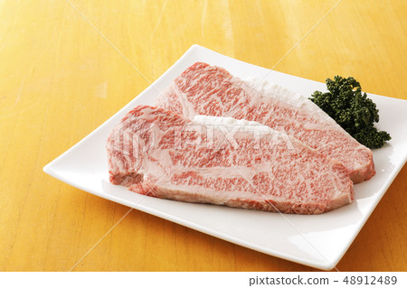 Wagyu beef sirloin steak 48912489