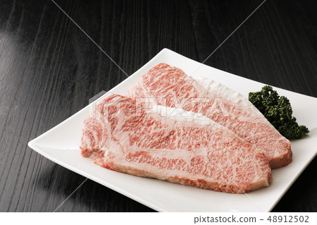 Wagyu beef sirloin steak 48912502