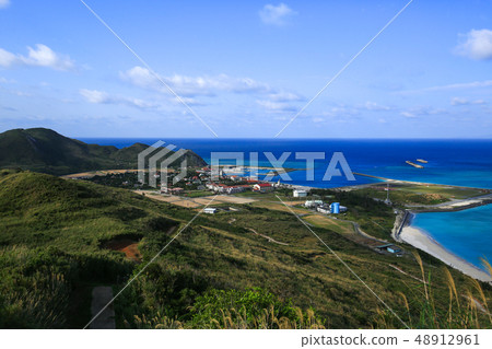 《沖繩縣通卷島》通卷島村的風景 48912961