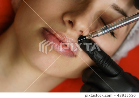 Beauty injections. Lip shape correction. Beauty injections. Lip shape correction. 48913556