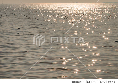 Beautiful sea of summer background. 48913673