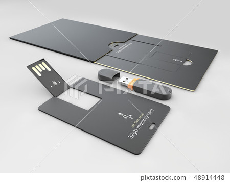 USB flash card template for corporate identity USB flash card template for corporate identity 48914448