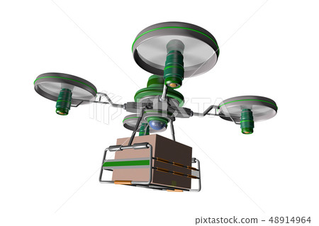 無人機交付圖像(透明材料) 無人機交付圖像(透明材料) 48914964