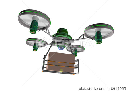 無人機交付圖像(透明材料) 無人機交付圖像(透明材料) 48914965