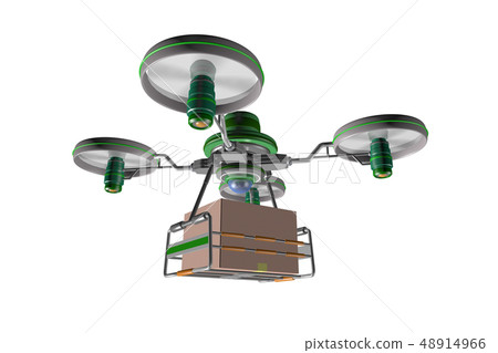 無人機交付圖像(透明材料) 無人機交付圖像(透明材料) 48914966