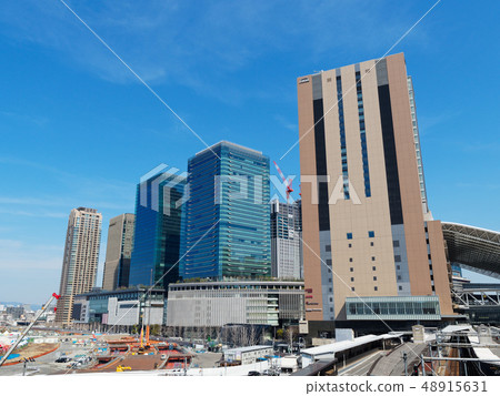 大阪梅田JR大阪站和貨運站場地建設工作地下新地鐵站 48915631