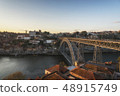 View of Douro River and Dom Luis Bridge 48915749