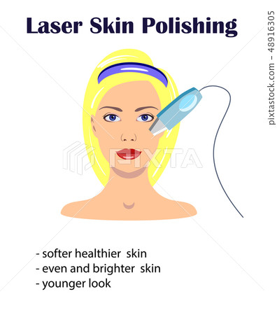 A vector set isolated of lasers and a girl face 48916305