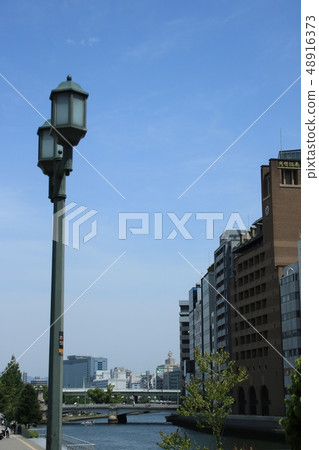 Osaka-Building along the Tosabori River 48916373