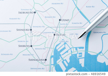 Tokyo Map Stock Photo