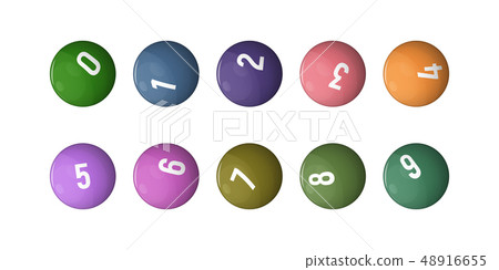 Balls for lottery set. Balls for lottery set. 48916655