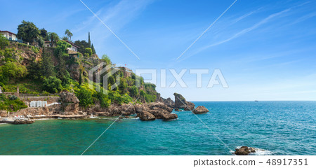 Small Mermerli beach in Antalya, Turkey 48917351