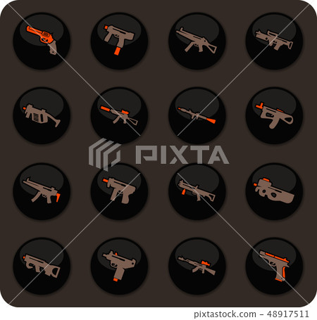 Set of hand weapons 48917511