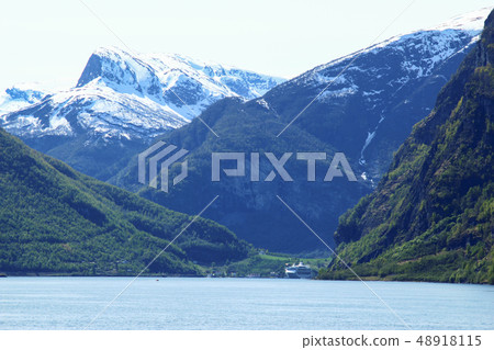 Norwegian fjord beautifully magnificent landscape Norwegian fjord beautifully magnificent landscape 48918115